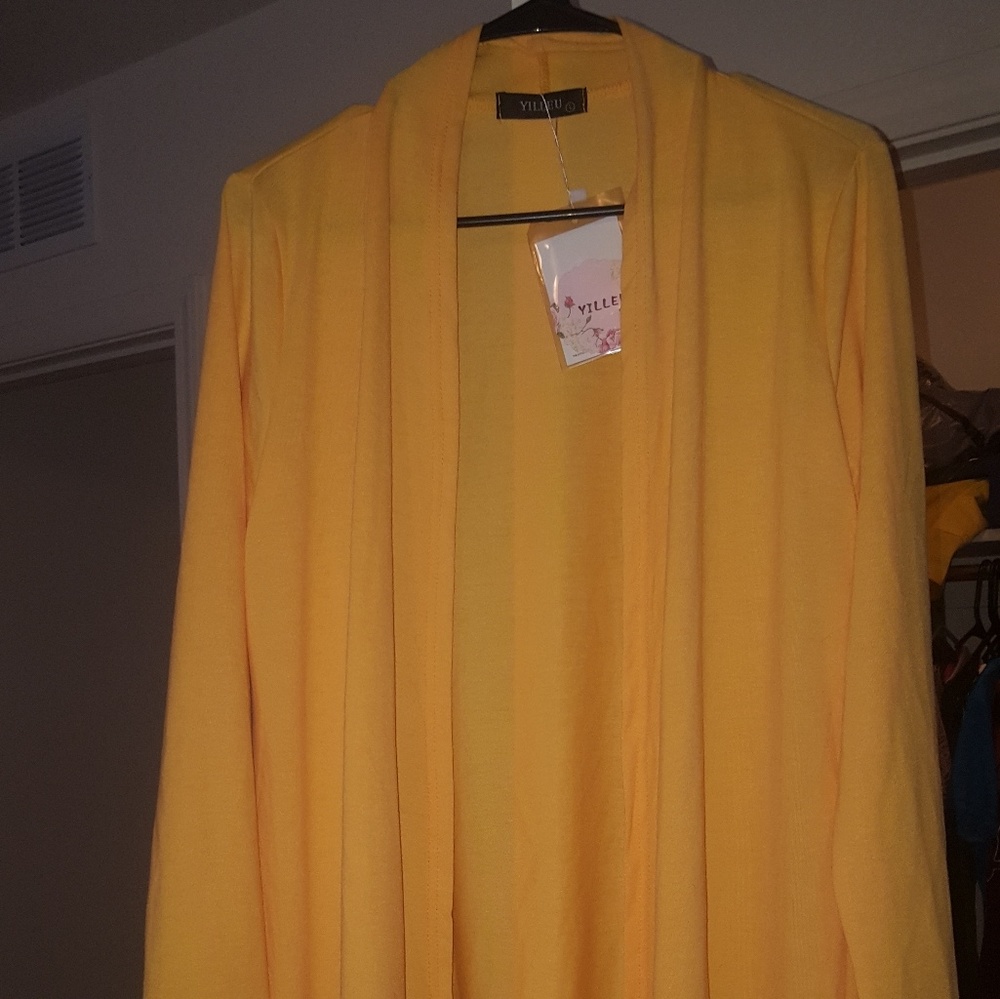 Long duster cardigan sweater